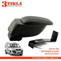 Fiat Doblo SafeLine 2006-2012 Geniş Hacimli  Delmesiz Çelik Ayaklı  Kolçak Kol Dayama