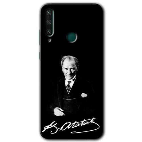 Huawei Y6P Kılıf HD Desen Baskılı Arka Kapak - Atatürk İmza
