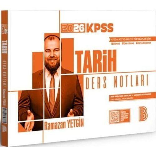 2026 KPSS Tarih Ders Notları Benim Hocam