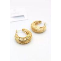 Telkari Halka Küpe - Altın