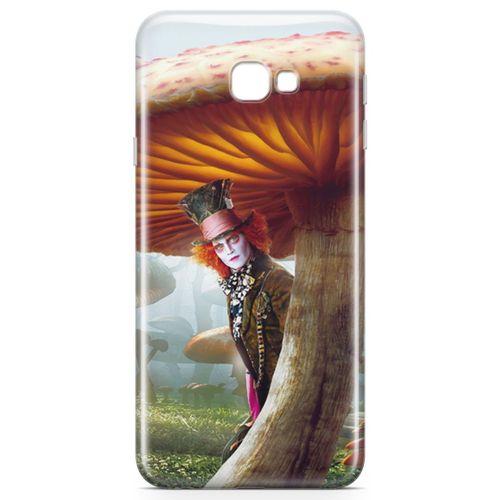 Samsung Galaxy J4 Plus Kılıf Alice Harikalar Diyarında Arka Kapak Koruma Desenli Full Koruyucu