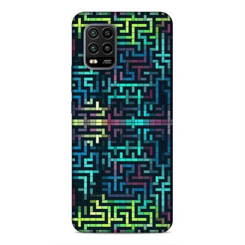 Xiaomi Mi 10 Lite Kılıf Labirent Colorful Arka Kapak Silikon Koruma Full Koruyucu