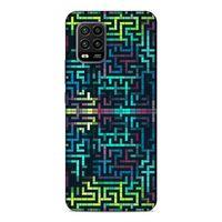 Xiaomi Mi 10 Lite Kılıf Labirent Colorful Arka Kapak Silikon Koruma Full Koruyucu