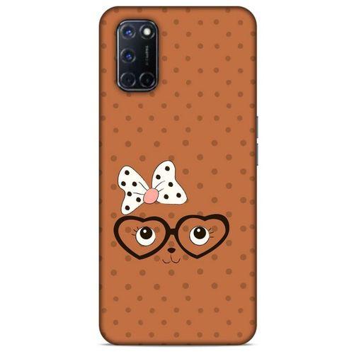 Lopard Oppo A92 Uyumlu Kılıf Kediler (11) Tam Koruma Gözlük Yüz