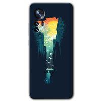 Xiaomi Mi 12 Pro Kılıf HD Desen Baskılı Arka Kapak - City Bird Sky + Kırılmaz Cam