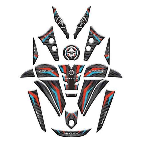YAMAHA Yamaha Mt25 2020 - 2024 Uyumlu Full Tank Pad Set 010