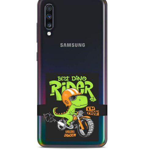 Zoologix (58) Samsung Galaxy A70s Şeffaf Kılıf Silikon Desenli