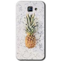 Galaxy A8 2016 Kılıf HD Desen Baskılı Arka Kapak - Ananas + Kırılmaz Cam
