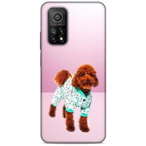 Xiaomi Mi 10T 5G Kılıf Köpek Kıyafetleri (33) Hybrid Kılıf Poodle Pijama