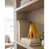 3d Sarı El Dekoratif Biblo 17x16 Cm Modern Ev Aksesuarı