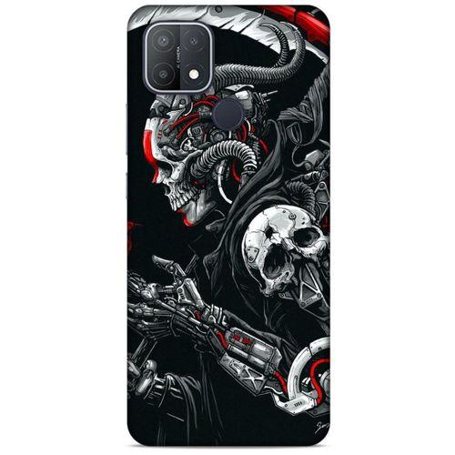 Oppo A15s Uyumlu Kılıf Motorsiklet (23) Ultra Koruma Kılıfı Kurukafa