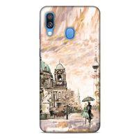 Cityx (10) Samsung Galaxy A40 Kılıf Silikon Kapak Desenli