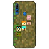 Lopard Huawei Y9 Prime 2019 Uyumlu Kılıf PiXel (14) Lansman Kılıf Minecraft Karakterleri