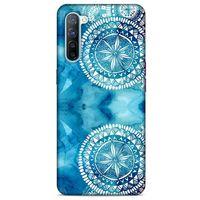 Oppo Reno 3 Uyumlu Kılıf Mavi Delisi (45) Liquid Air Kılıf Suluboya Motif