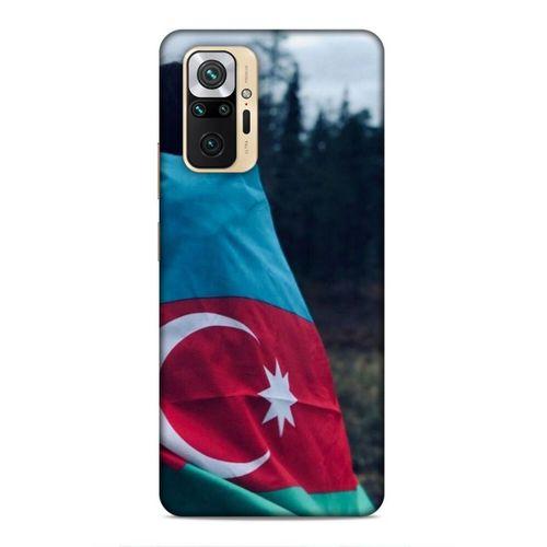 Xiaomi Redmi Note 10 Pro Uyumlu Kılıf Azarbaijan (38) Neo Hybrid Kılıf Bayrak Kadın