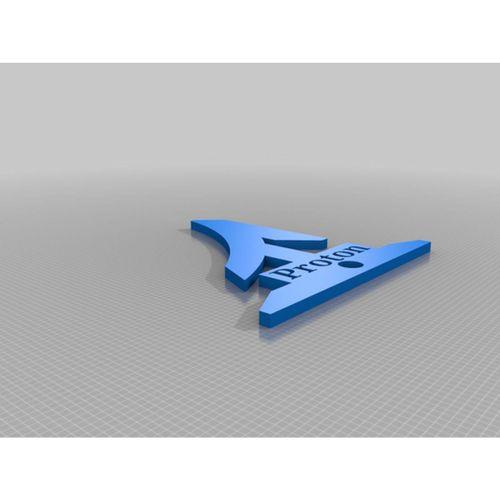 Bragg Peak Anahtarlık PROTON Yazısı