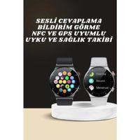 Akıllı Saat Çoklu Kordon Seçeneği Amoled Ekran Çok Fonksiyonlu Bluetooth Bağlantılı