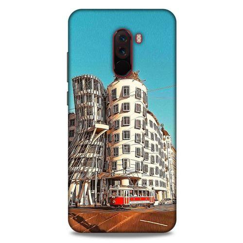 Xiaomi Pocophone F1 Kılıf Dünya Mimarisi (35) Fit Design Kılıf The Dancing House Çekya