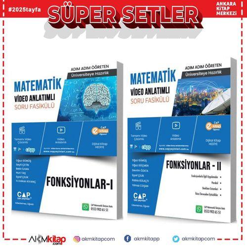 Çap Yayınları Fonksiyonlar 1 ve 2 Konu Anlatımlı Soru Bankası Seti 2 Kitap