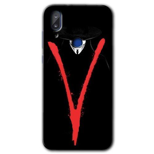 Vestel E5 HD Baskılı Kılıf + 9D Tam Ekran Koruyucu - V for