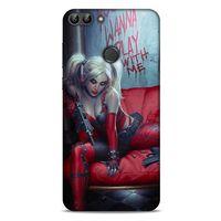 Huawei Psmart Uyumlu Kılıf Harley Quinn (22) Tam Koruma Kılıfı Kırmızımsı kahverengi