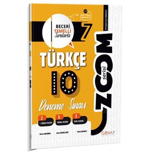 7. Sınıf Türkçe 10 lu Denemeleri Zoom Serisi Günay Yayınları