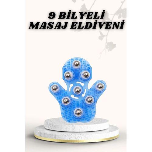 9 Bilyeli Masaj Eldiveni Giyilebilir Plastik Vücut Sıkılaştırıcı