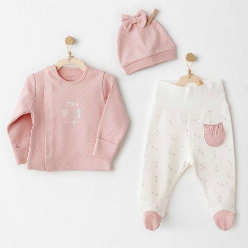 Nessiworld Andywawa AC26086 Mon Petit Amour 3'lü Zıbın Takım Pink