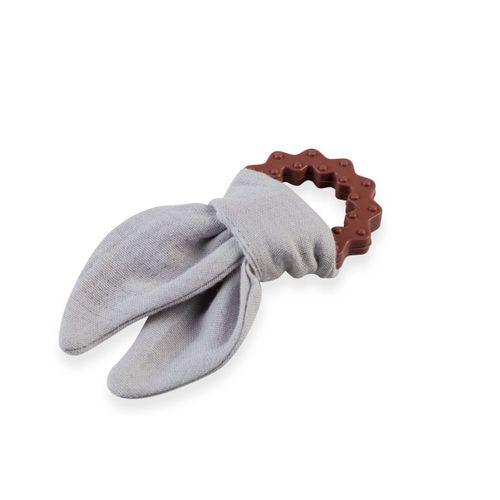 BabyJem BabyJem Silikon Diş Kaşıyıcılı Müslin Önlük 736 Gri