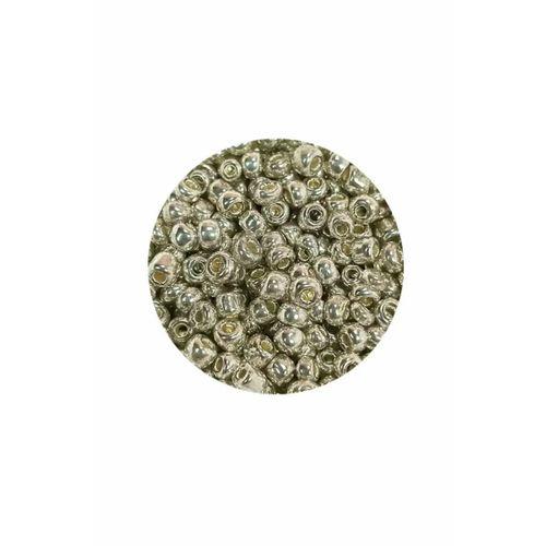 Dökme Cam Kum Boncuk (8/0) 3 mm - 20 Gram - Parlak Gümüş - BNC147