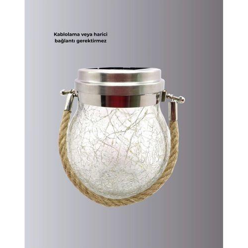 Suya Dayanıklı Güneş Enerjili Cam Şişe Sarkıt Lamba