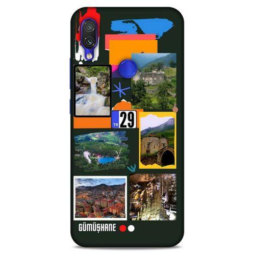 Lopard Xiaomi Redmi Note 7 Uyumlu Kılıf Şehirli ※ (29) Gümüşhane Arka Koruma Kılıfı