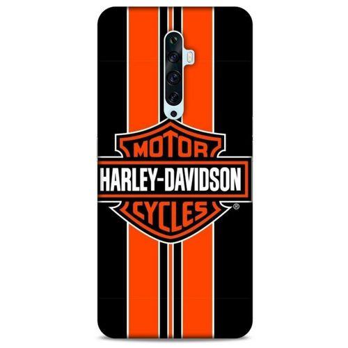 Oppo Reno 2z Uyumlu Kılıf Motorsiklet (36) Glitter Kılıf Harley Davidson