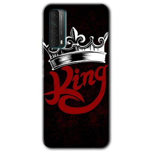 Huawei P Smart 2021 Kılıf HD Desen Baskılı Arka Kapak - King + Kırılmaz Cam