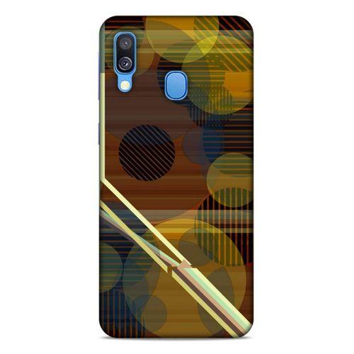 Lopard Samsung Galaxy A40 Uyumlu Kılıf Soyut Sanat (45) Baskılı Liquid Air Kılıf