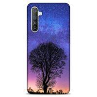 Lopard Oppo Realme XT Uyumlu Kılıf Gece'S (29) Arka Koruma Kılıfı Ağaç
