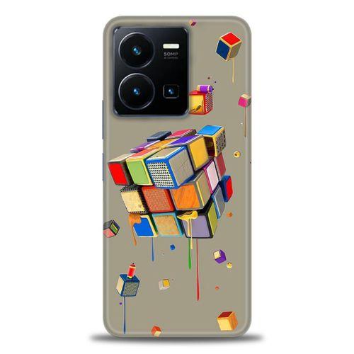 Tecno Spark Go 2023 Kılıf HD Baskılı Kılıf - Zeka Küpü + Tam Ekran Koruyucu