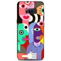 Lopard Samsung Galaxy S8 Plus Uyumlu Kılıf Soyut Sanat (14) Desenli Lansman Kılıf