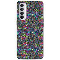 Lopard Oppo Reno 4 Pro Uyumlu Kılıf Soyut Sanat (31) Baskılı TPU Kılıf