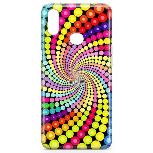 Samsung Galaxy A10s Kılıf Renkli Girdap Arka Kapak Koruma Desenli Full Koruyucu