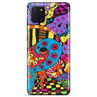 Lopard Huawei Y5P Uyumlu Kılıf Soyut Sanat (23) Baskılı Ultra Koruma Kılıfı