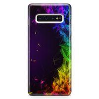Samsung Galaxy S10 Kılıf Prizma Arka Kapak Koruma Desenli Full Koruyucu