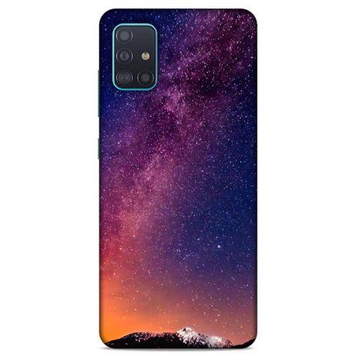 Lopard Samsung Galaxy A51 Uyumlu Kılıf Gece'S (5) Koruma Kabı Gece Mor