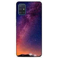 Lopard Samsung Galaxy A51 Uyumlu Kılıf Gece'S (5) Koruma Kabı Gece Mor