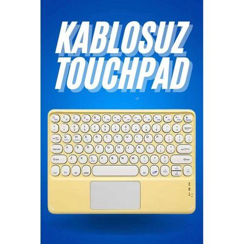 Bluetooth Touchpad Klavye Ultra İnce Taşınabilir Q Klavye