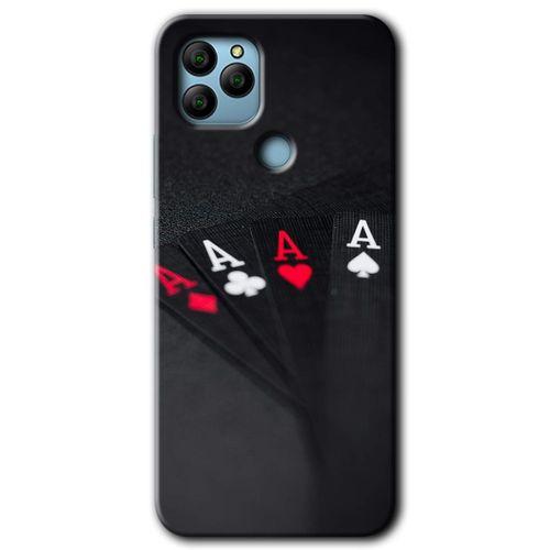 General Mobile GM 22 Plus HD Baskılı Kılıf + 9D Tam Ekran Koruyucu - Full As