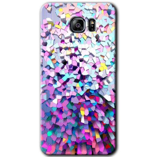 Galaxy Note 5 Kılıf HD Desen Baskılı Arka Kapak - Mosaic Fragments Colorfull