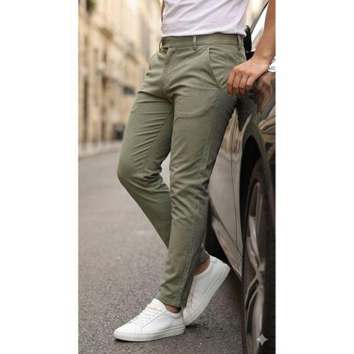 Erkek Slim Fit Dilli Kumaş Pantolon