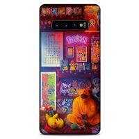 Retro (27) Desen Tasarımlı Kılıf Renkli Samsung Galaxy S10 Plus Kılıf