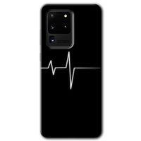 Galaxy S20 Ultra Kılıf HD Desen Baskılı Arka Kapak - Heart Rytm